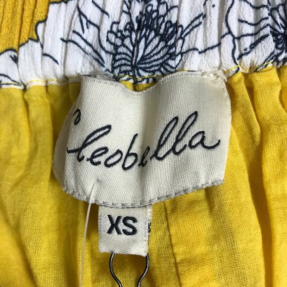 Anthropologie Cleobella Carla Short Floral Yellow Size XS NEW - Picture 8 of 10